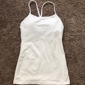 White Lululemon tank top